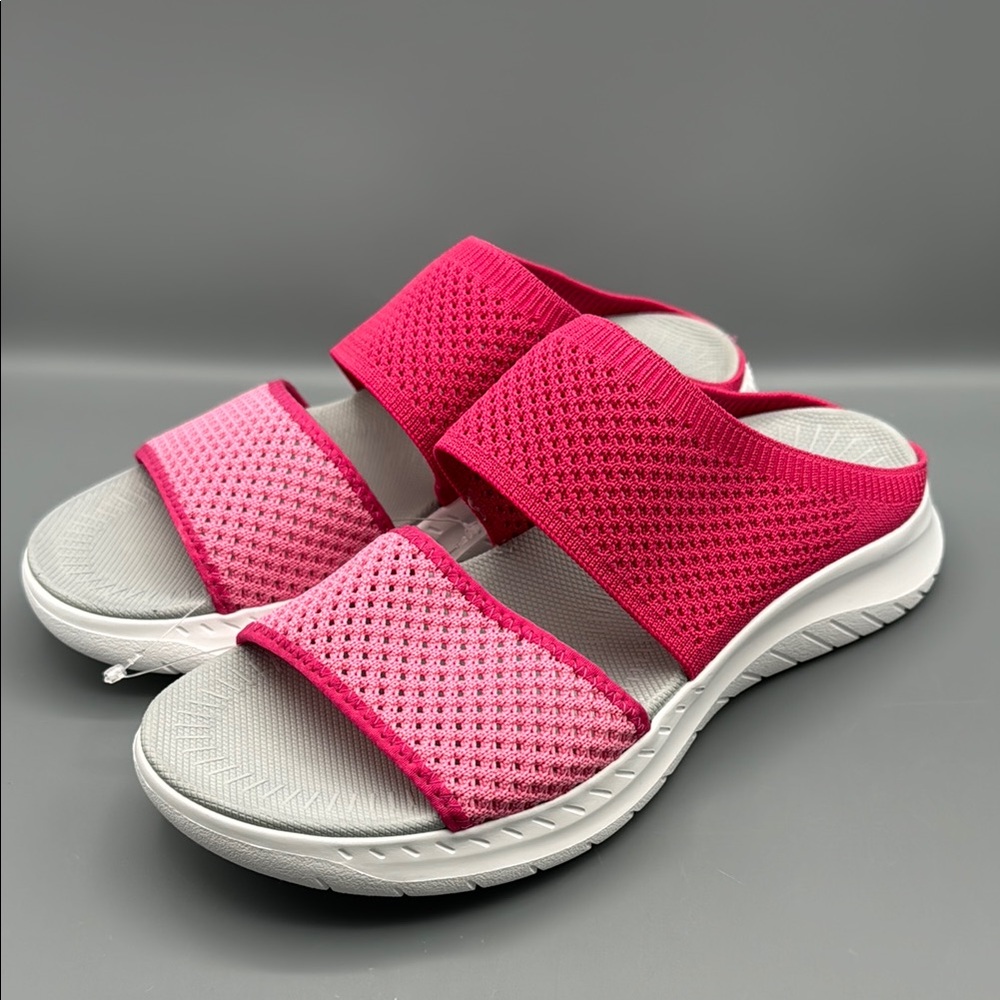 Easy Spirit Davera 2 Womens Open Toe Slip On Slide Sandals